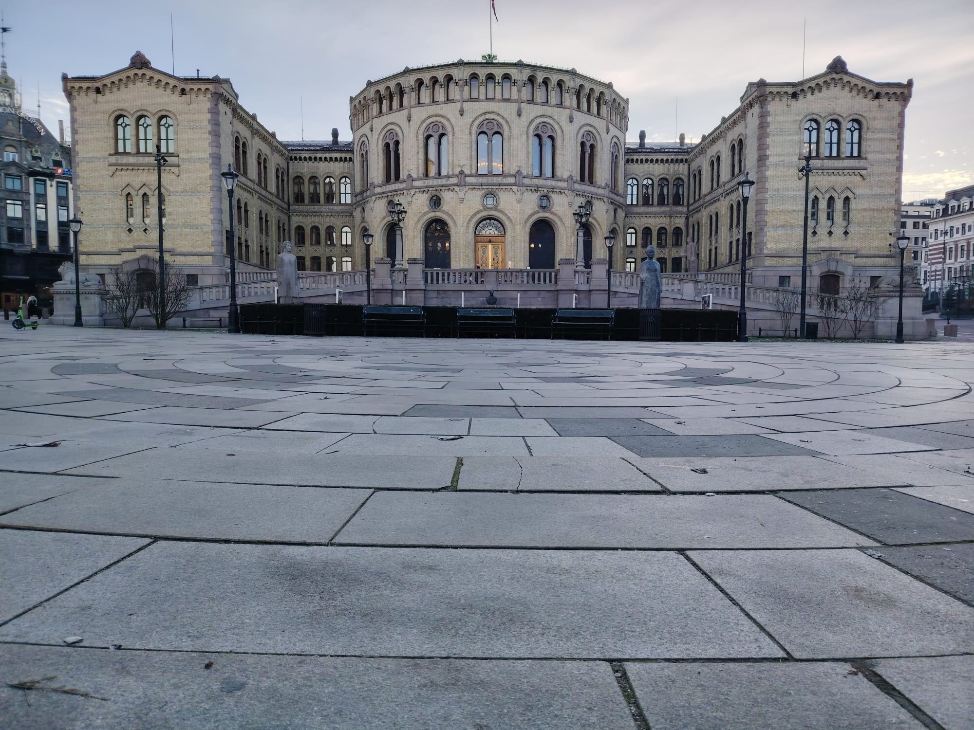 The Storting, the Norwegian parliament building in Oslo